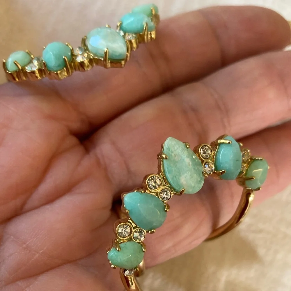 Kate‎ Spade NY Open Cuff Bracelet with Gorgeous Stones - Picture 2 of 9